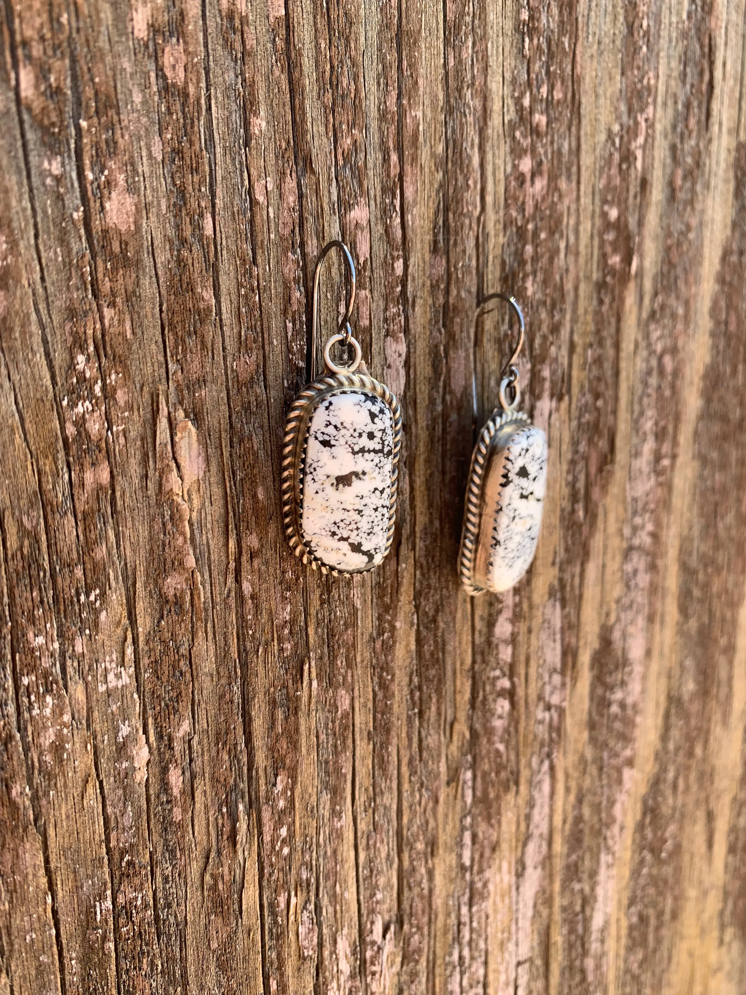 White Buffalo earrings