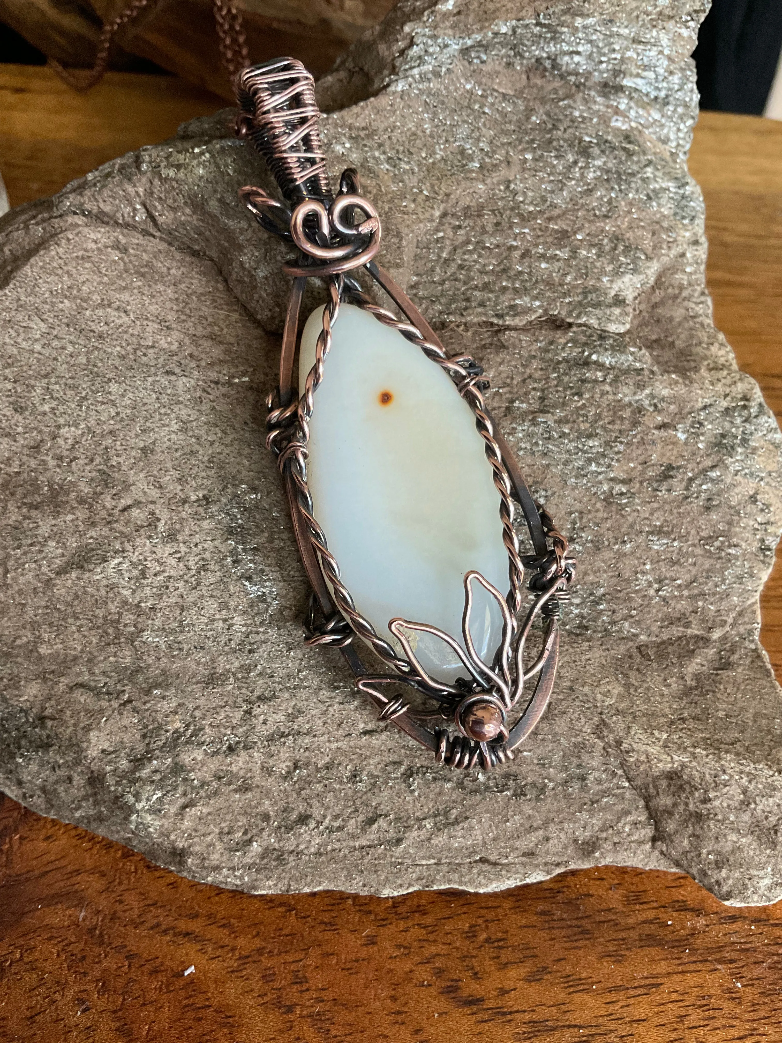 White Chalcedony Pendant