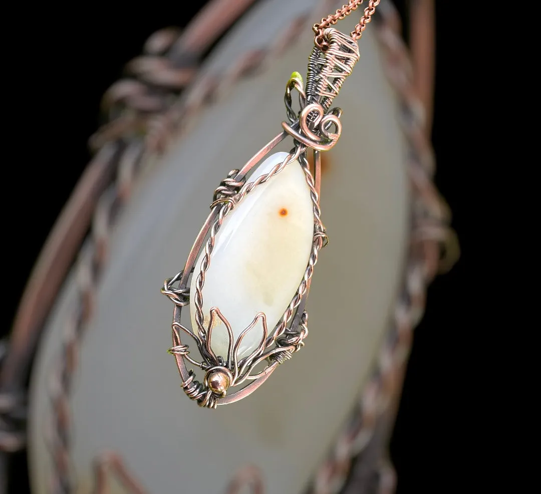 White Chalcedony Pendant