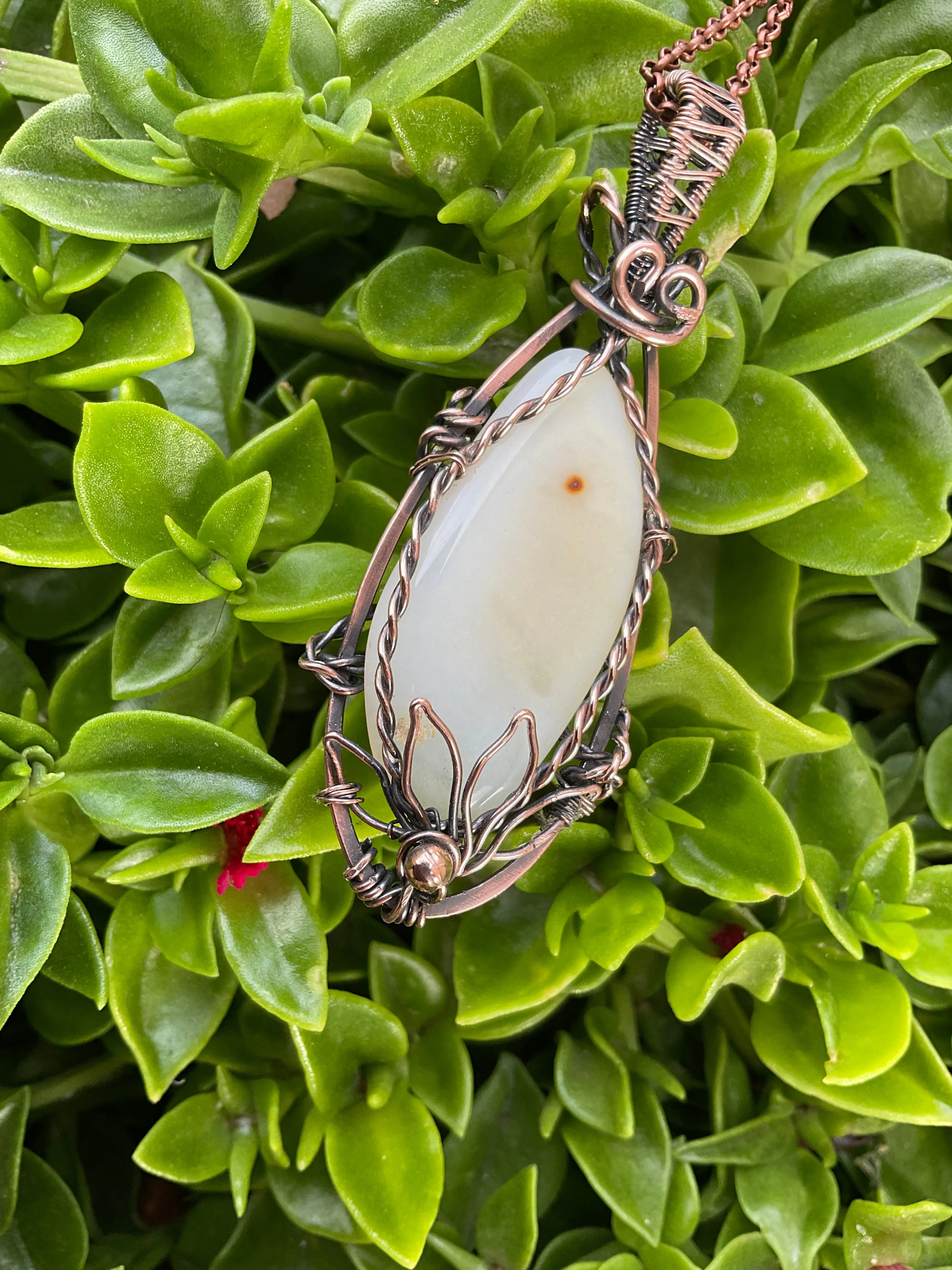 White Chalcedony Pendant