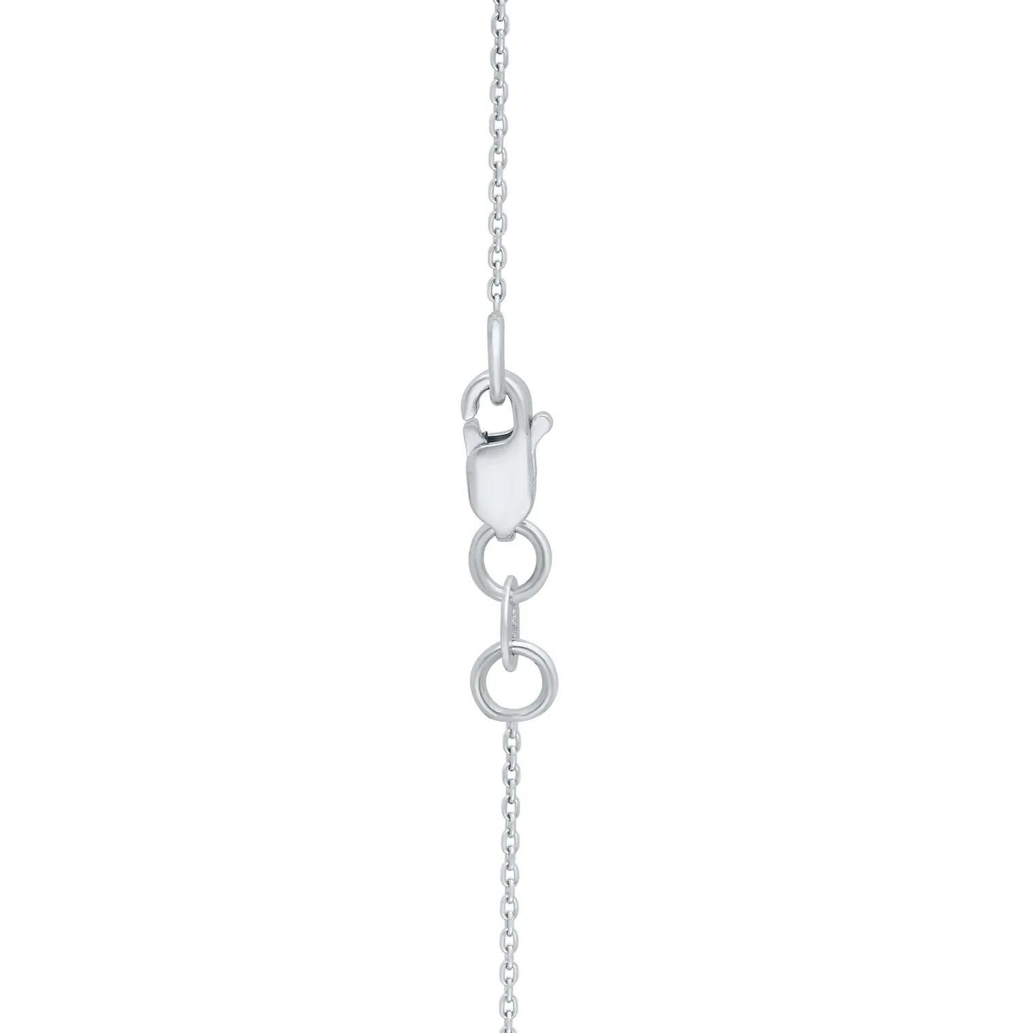 White Gold Blue & White Diamond Eternal Necklace