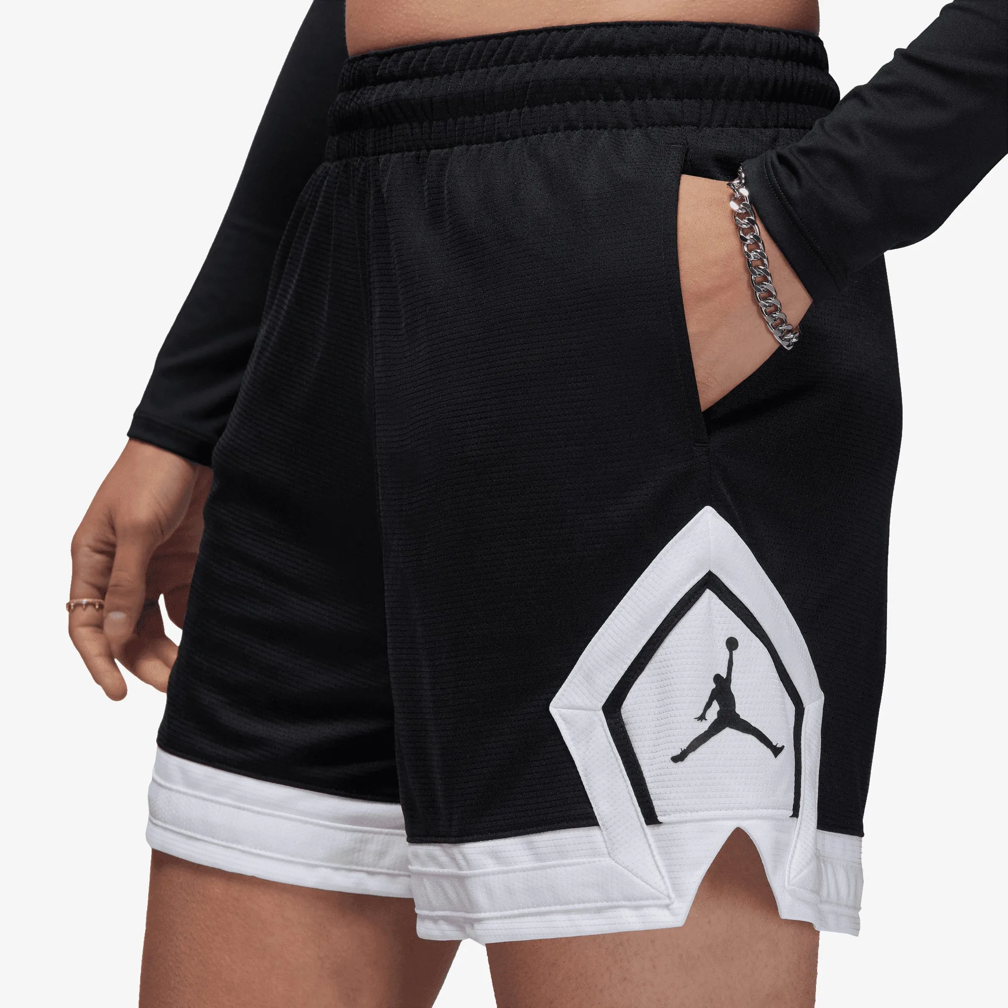 WMN'S 4 DIAMOND SHORT 'BLACK/WHITE/WHITE/BLACK'