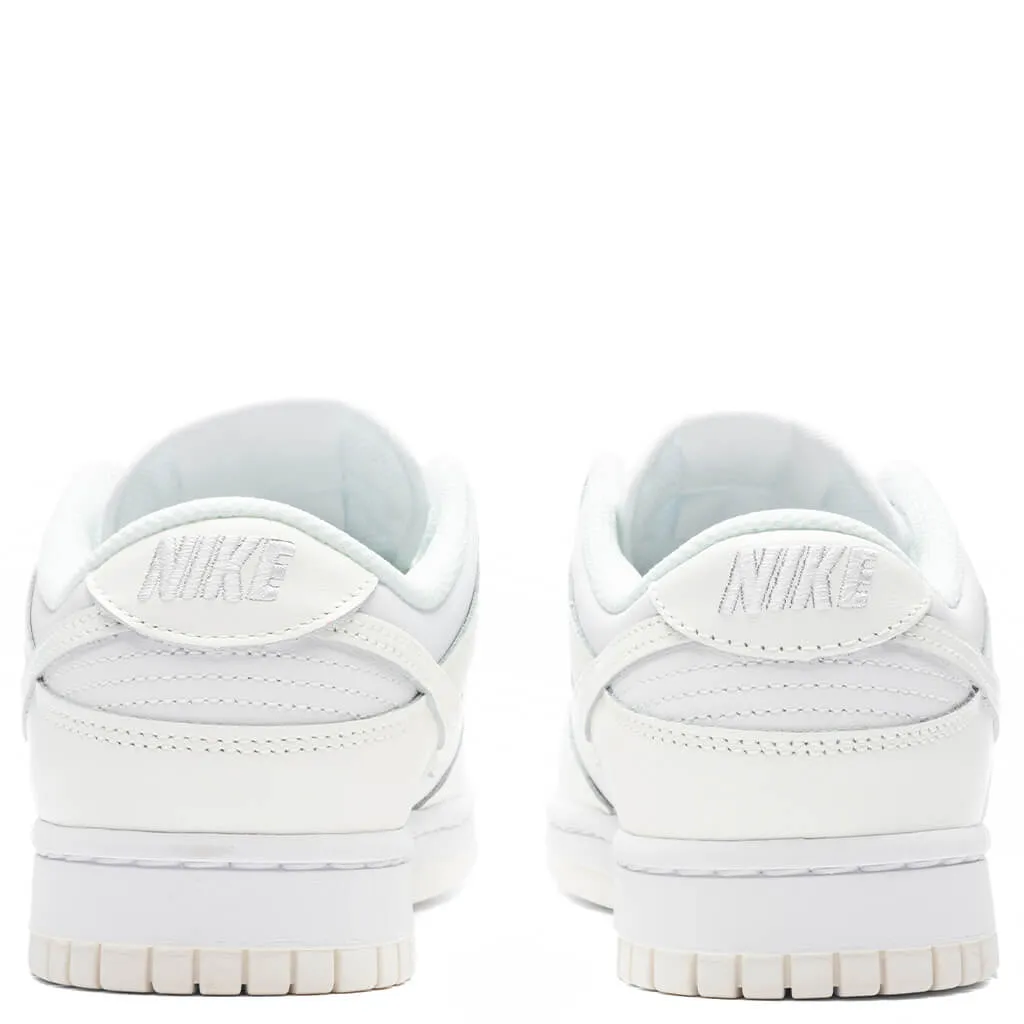 Women's Dunk Low - White/Sail/White