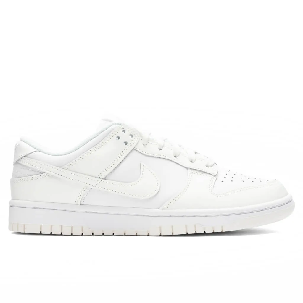 Women's Dunk Low - White/Sail/White