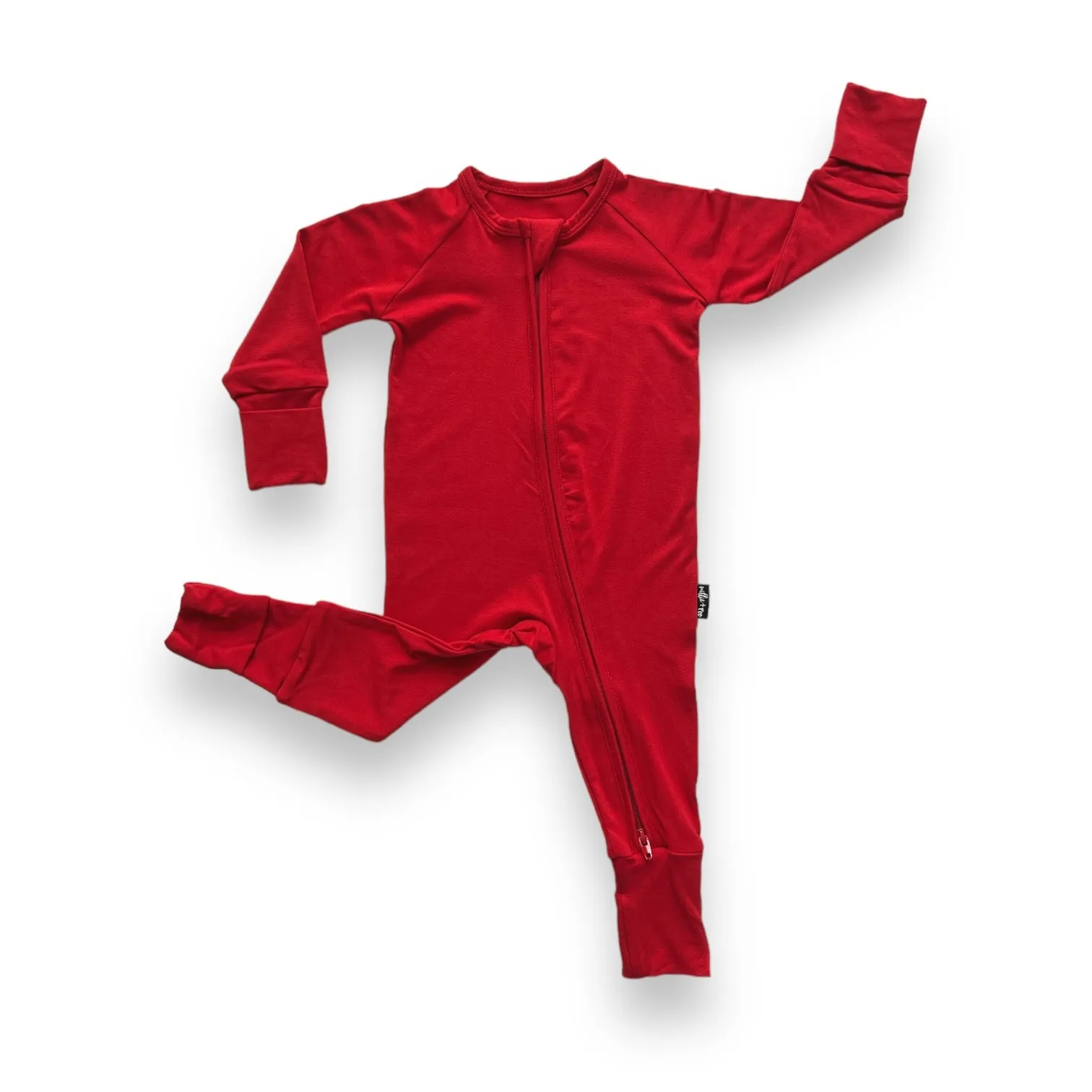 ZIP ROMPER - Red